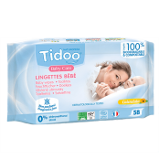 TIDOO Lingettes sans Parfum...